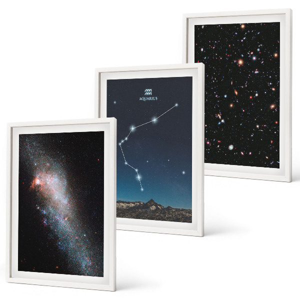 Sada nástenných dekorácií Galaxia vesmír Vodnár