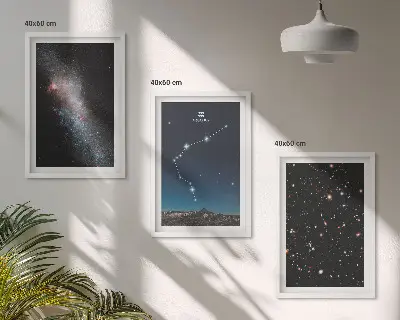Sada nástenných dekorácií galaxia vesmír znamenie Vodnár