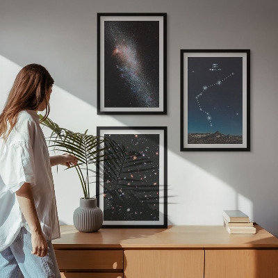 Sada nástenných dekorácií Galaxia vesmír Vodnár