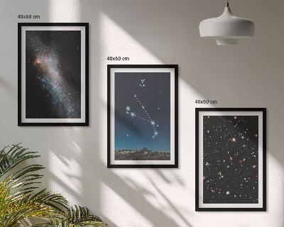 Sada nástenných dekorácií Kozmické krajiny galaxií