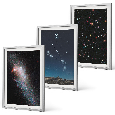 Sada nástenných dekorácií Kozmické krajiny galaxií