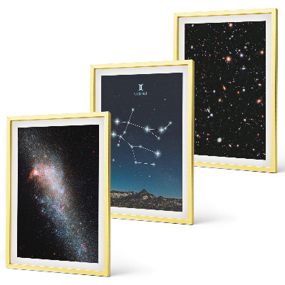 Sada nástenných dekorácií Galaxia zverokruhu Blíženci