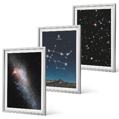 Sada nástenných dekorácií Galaxia zverokruhu Blíženci