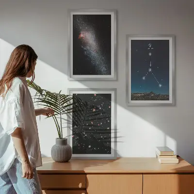 Nástenná galéria súhvezdie Raka vo vesmírnej galaxii