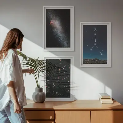 Nástenná galéria súhvezdie Raka vo vesmírnej galaxii