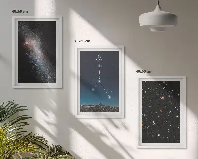 Nástenná galéria súhvezdie Raka vo vesmírnej galaxii