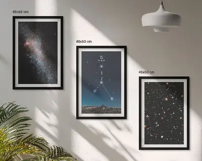Nástenná galéria súhvezdie Raka vo vesmírnej galaxii
