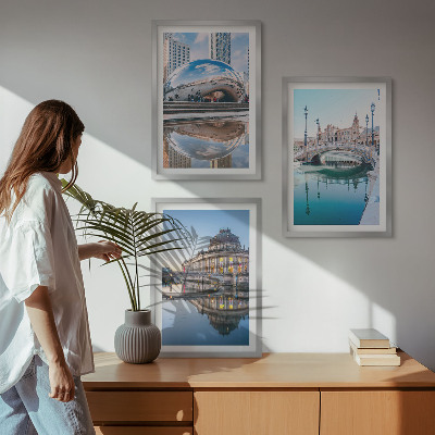 Nástenná galéria Architektúra miest na vode