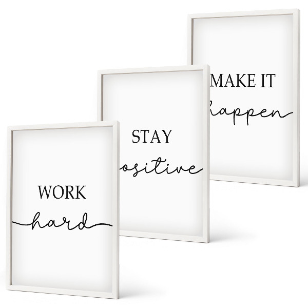 Nástenná galéria Minimalistické motivačné nápisy