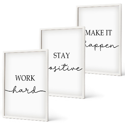 Nástenná galéria Minimalistické motivačné nápisy