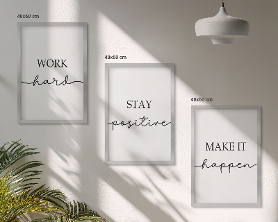 Nástenná galéria Minimalistické motivačné nápisy