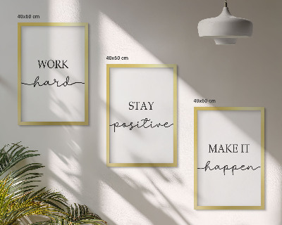 Nástenná galéria Minimalistické motivačné nápisy