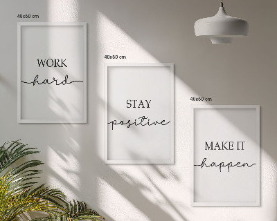 Nástenná galéria Minimalistické motivačné nápisy