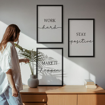 Nástenná galéria Minimalistické motivačné nápisy