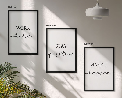 Nástenná galéria Minimalistické motivačné nápisy