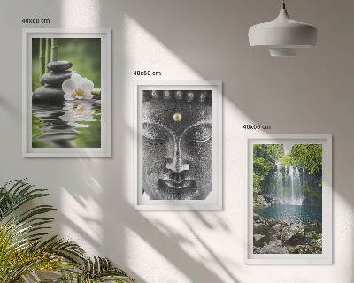 Nástenná galéria Harmonické kamene voda Budha