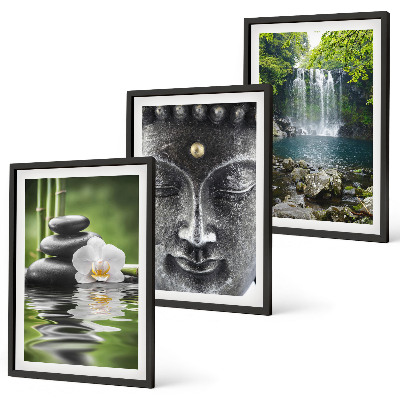 Nástenná galéria Harmonické kamene voda Budha