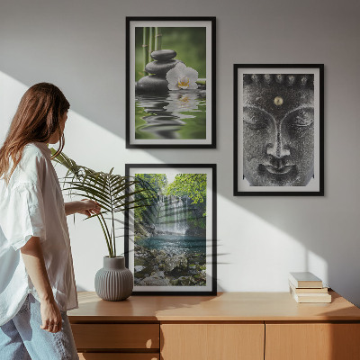 Nástenná galéria Harmonické kamene voda Budha