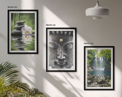 Nástenná galéria Harmonické kamene voda Budha