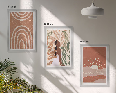 Nástenná galéria Boho abstraktné tvary