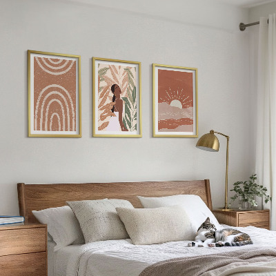 Nástenná galéria Boho abstraktné tvary
