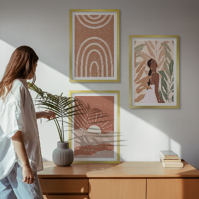 Nástenná galéria Boho abstraktné tvary