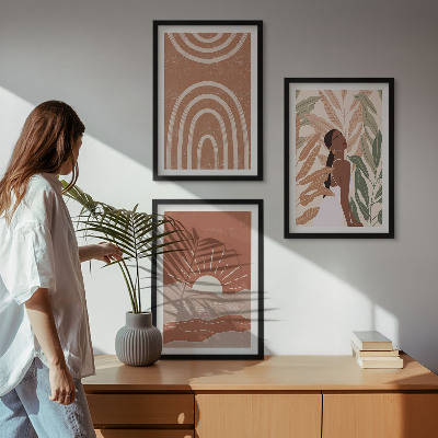 Nástenná galéria Boho abstraktné tvary