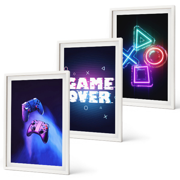 Nástenná galéria Gamepady Game Over