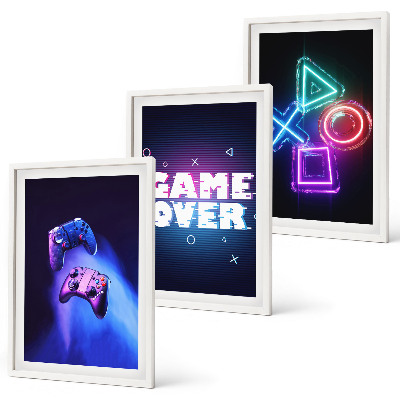 Nástenná galéria Gamepady Game Over