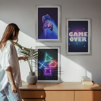 Nástenná galéria Gamepady Game Over