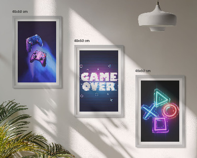 Nástenná galéria Gamepady Game Over