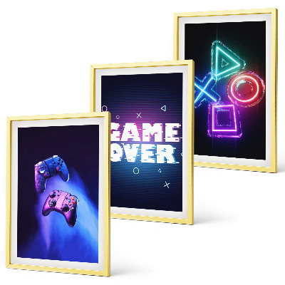 Nástenná galéria Gamepady Game Over