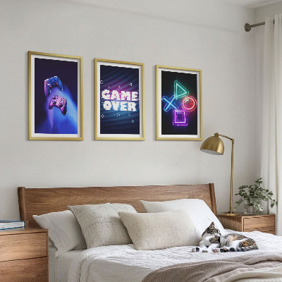 Nástenná galéria Gamepady Game Over
