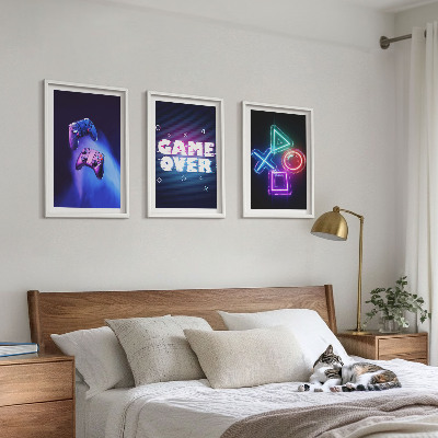Nástenná galéria Gamepady Game Over