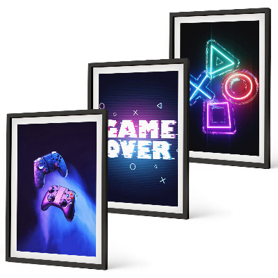 Nástenná galéria Gamepady Game Over