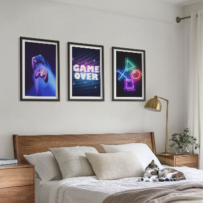 Nástenná galéria Gamepady Game Over