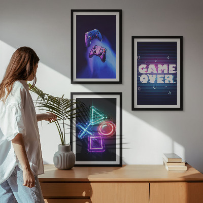 Nástenná galéria Gamepady Game Over