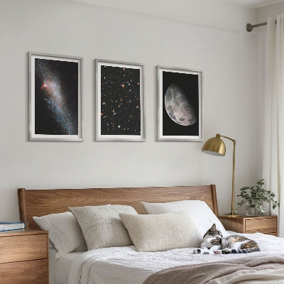 Nástenná galéria vesmír galaxie hviezdy mesiac