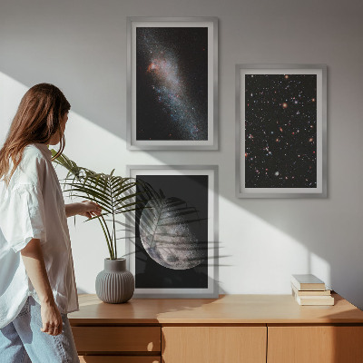 Nástenná galéria vesmír galaxie hviezdy mesiac