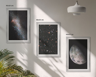 Nástenná galéria vesmír galaxie hviezdy mesiac