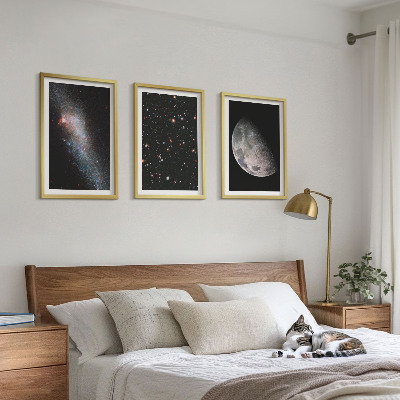 Nástenná galéria vesmír galaxie hviezdy mesiac