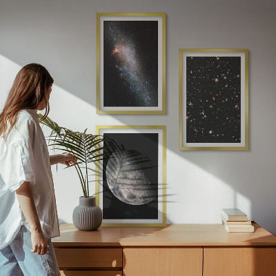Nástenná galéria vesmír galaxie hviezdy mesiac