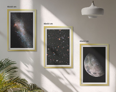 Nástenná galéria vesmír galaxie hviezdy mesiac