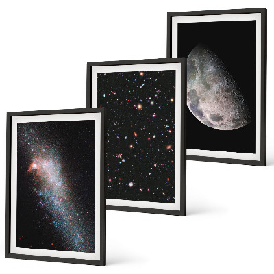 Nástenná galéria vesmír galaxie hviezdy mesiac
