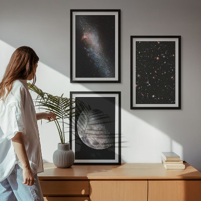 Nástenná galéria vesmír galaxie hviezdy mesiac