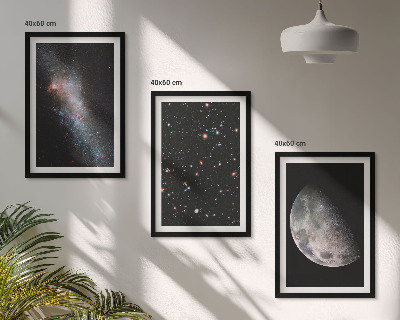 Nástenná galéria vesmír galaxie hviezdy mesiac