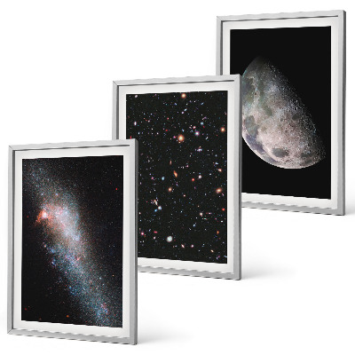 Nástenná galéria vesmír galaxie hviezdy mesiac