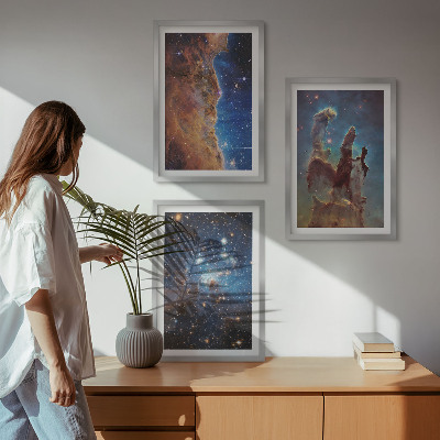 Sada nástenných dekorácií Vesmírne krajiny galaxií