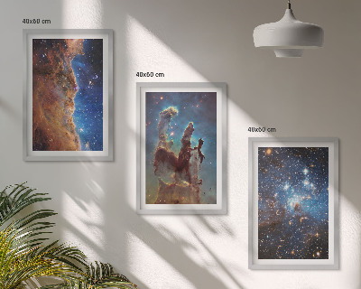 Sada nástenných dekorácií Vesmírne krajiny galaxií