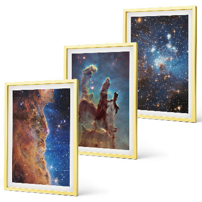 Sada nástenných dekorácií Vesmírne krajiny galaxií